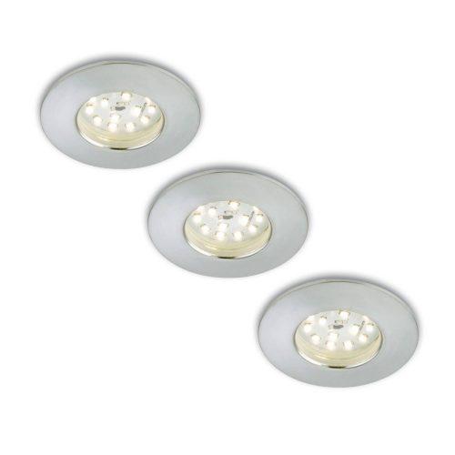 3 LED beépített spot készlet Nikas IP44 alu