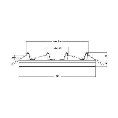 BRUMBERG Moon Midi LED mennyezeti panel RC CCT Ø22.5cm BRUMBERG Moon Midi