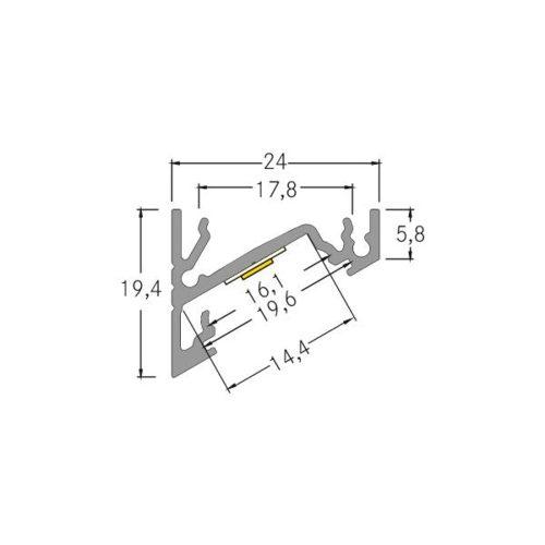 BRUMBERG One LED felszíni sarokprofil