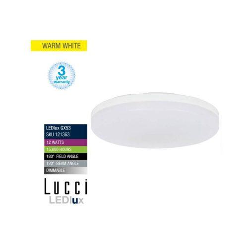 Beacon LED izzó GX53 12W Ø 12