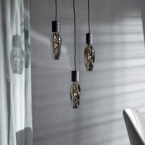 Calex Barcelona LED izzó E27 4W 1800 K szab titán