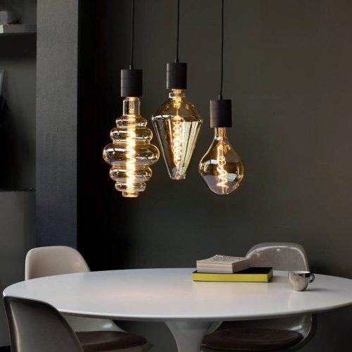 Calex Paris LED izzó E27 6 W 2200 K szab arany