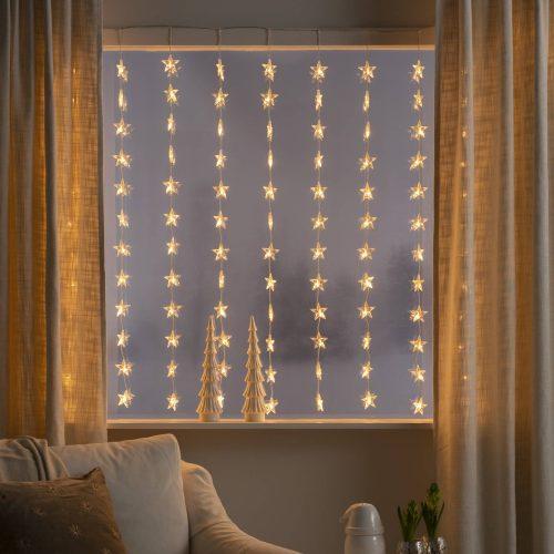Csillagok LED fényfüggöny 120 égős