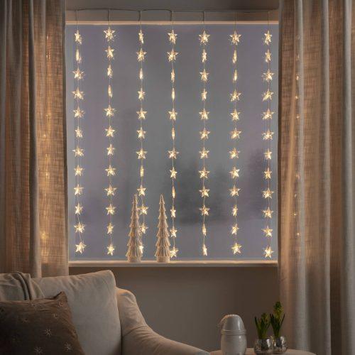 Csillagok LED fényfüggöny 120 égős