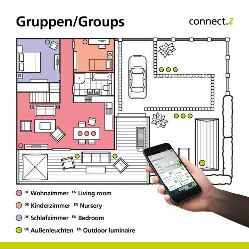 EGLO connect Fueva-Z mennyezeti lámpa