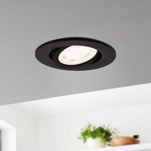 EGLO connect Saliceto-Z LED beépít. lámpa fekete