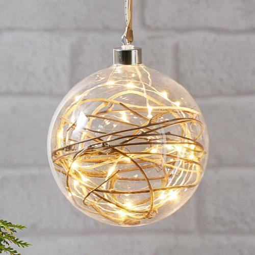 Glow LED deco gömb tiszta