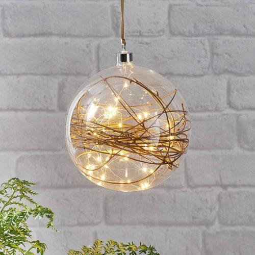 Glow LED deco gömb tiszta