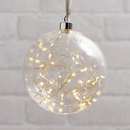 Glow LED deco gömb üvegből