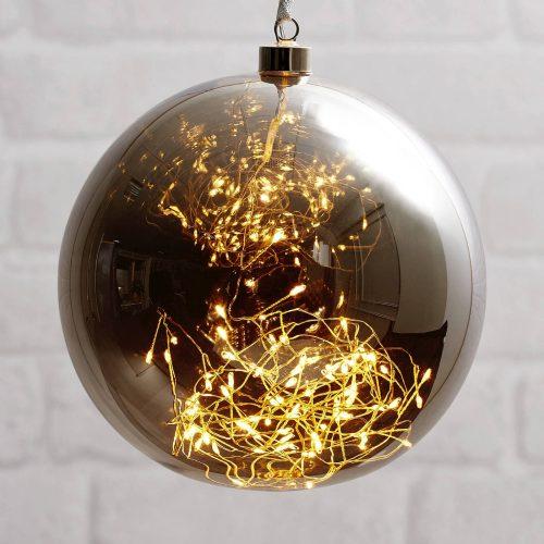 Glow LED deco gömb üvegből