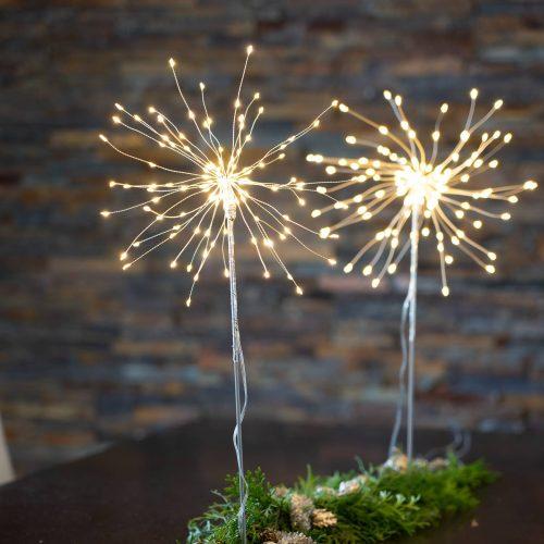 LED Deco Light tűzijáték 3D ezüstsz. magas. 50cm