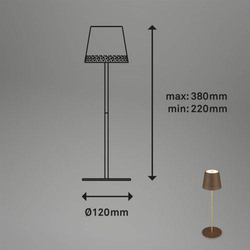LED asztali világítás Kiki akku