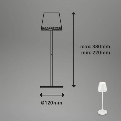 LED asztali világítás Kiki akkuval 3 000 K