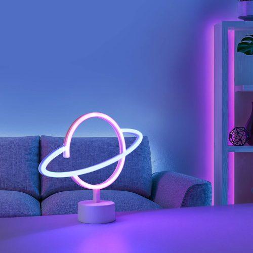 LED asztali világítás Neon Saturn