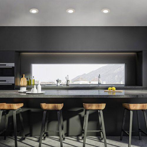LED beépített spotlámpa 7598 3-as klt CTS nikkel