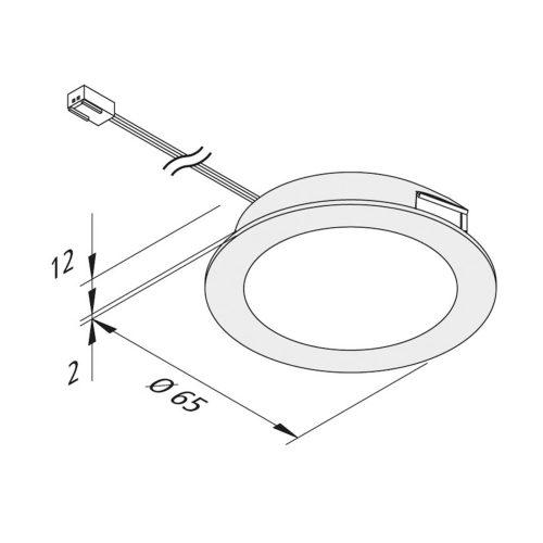 LED bútorok szerelési fény FAR 58