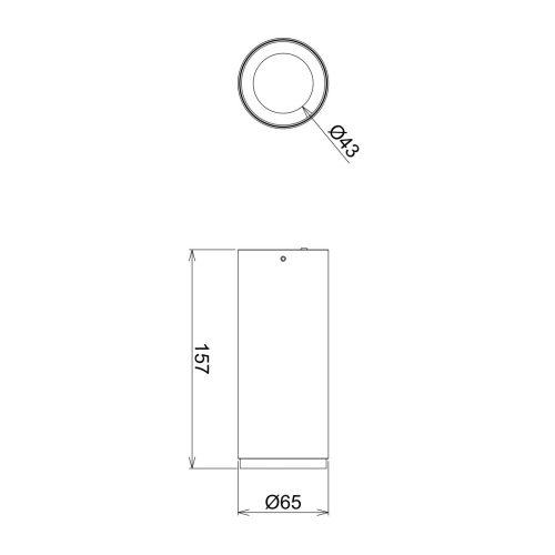 LED-es felszíni lámpa Lucea 10 W fehér