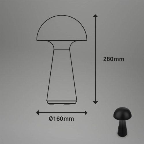 LED-es újratölthető asztali lámpa Fungo