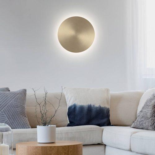 LED fali lámpa elem Puntua Ø 25 cm sárgaréz matt