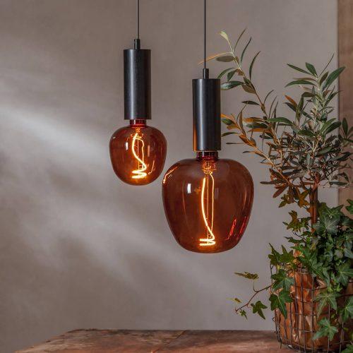 LED gömb G125 Cognac Apple E27 2W 1800K
