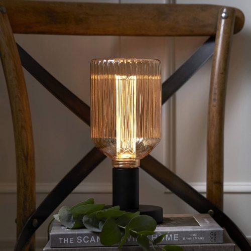 LED izzó NGC Stripe E27 1W 1800K borostyán