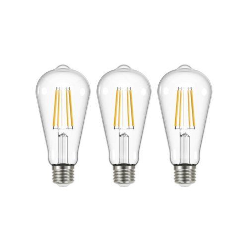 LED izzó izzó világos E27 3.8W 2700K 806lm 3 darabos készlet