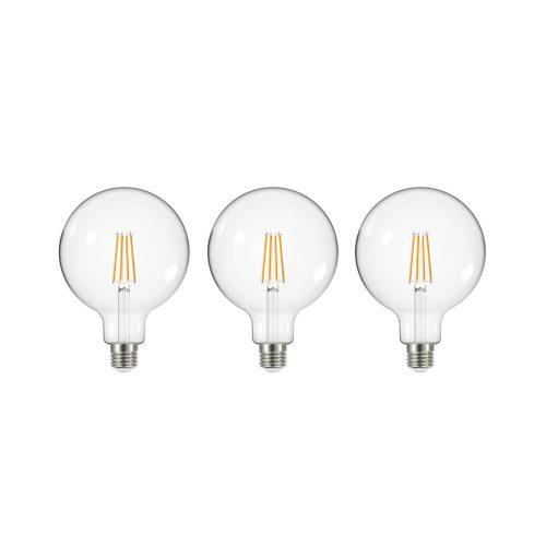 LED izzó izzószál átlátszó E27 G125 3