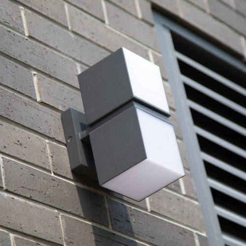 LED külső fali lámpa Cuba 2 izzós antracit 3 000 K
