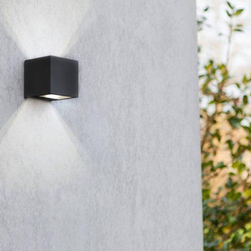 LED kült. fali Gemini Matt fekete 8