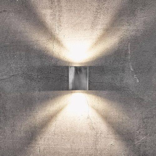 LED kültéri fali Canto Kubi 2 10cm horganyzott