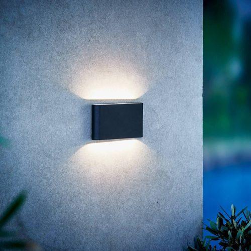 LED kültéri fali lámpa Kinver lapos forma