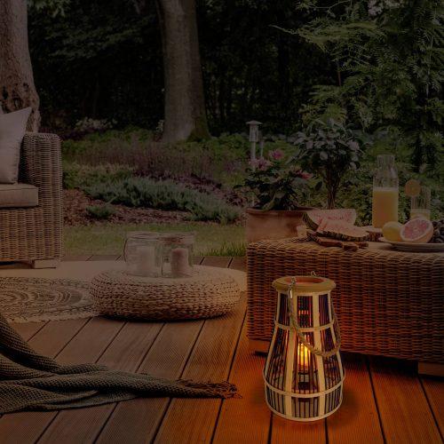 LED napel. deco lámpa kosár