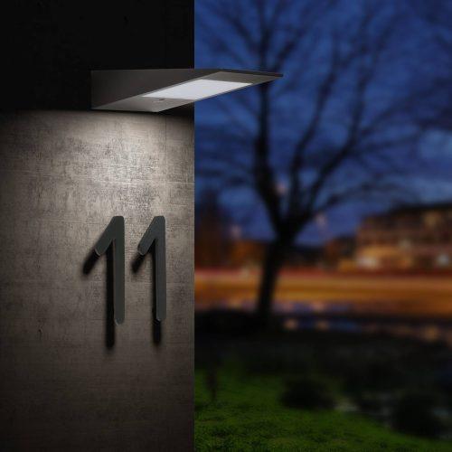 LED napelemes kültéri fali lámpa CMD 9019+érzékelő