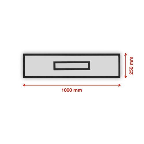 LED panel Centreback CCT RGB 100x25cm fekete