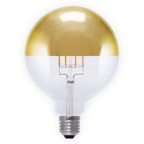 LED tükrös gömb lámpa E27 7W arany