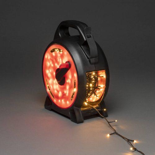 LED tündérfények Micro borostyán 400láng 27