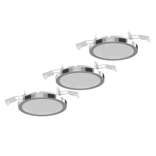 Lightme beép. l. Aqua Pur Ø11cm 3 db króm készl.