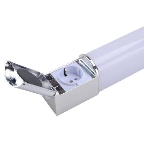 Lind D LED fürdőszobai fali lámpa konnektorral