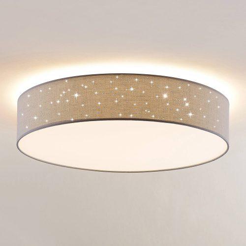 Lindby Ellamina LED mennyezeti lámpa 60cm v.szürke