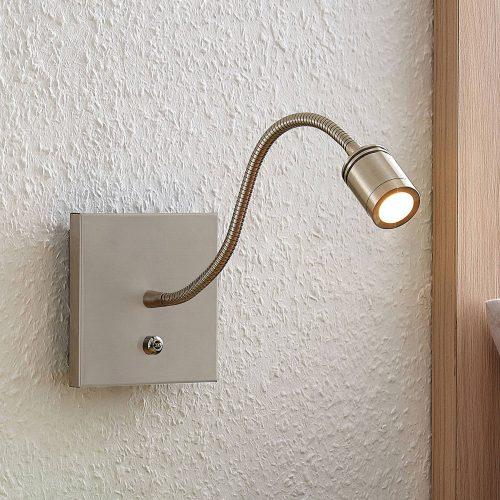 Lindby Legera LED fali olvasólámpa hajlítható kar