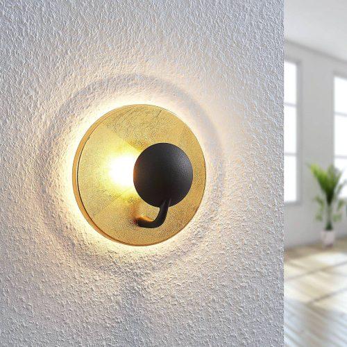 Lindby Lou LED fali lámpa fekete-arany