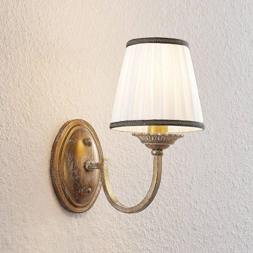 Lindby Lumiel fali lámpa textilernyővel