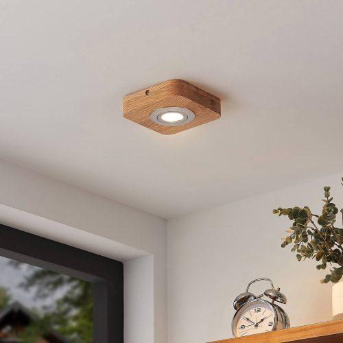 Lindby Mikari LED mennyezeti lámpa fából