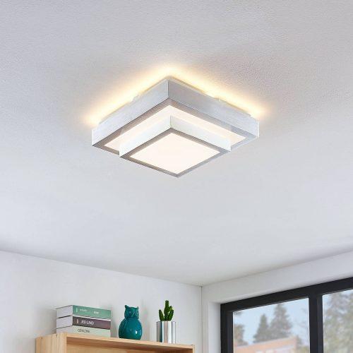 Lindby Mirco LED alu mennyezeti lámpa szögl 27cm