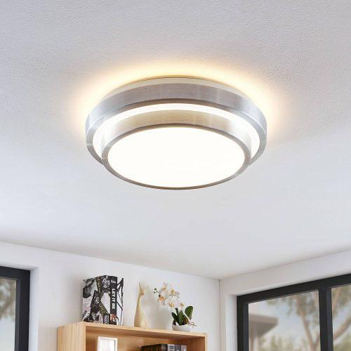 Lindby Naima LED alu mennyezeti lámpa kerek 41 cm