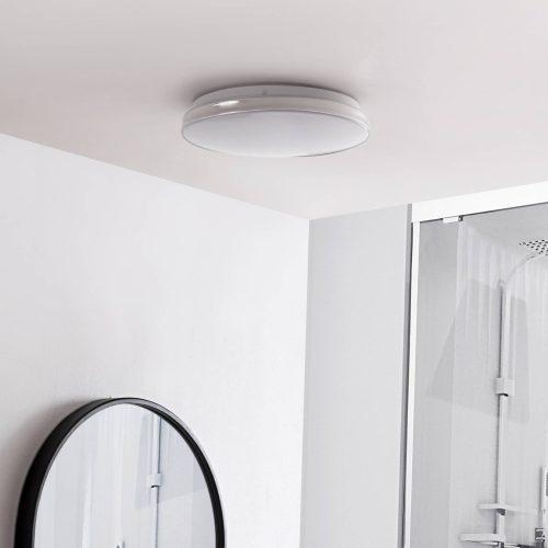 Lindby Silvryn LED mennyezeti lámpa króm/feh 3000K