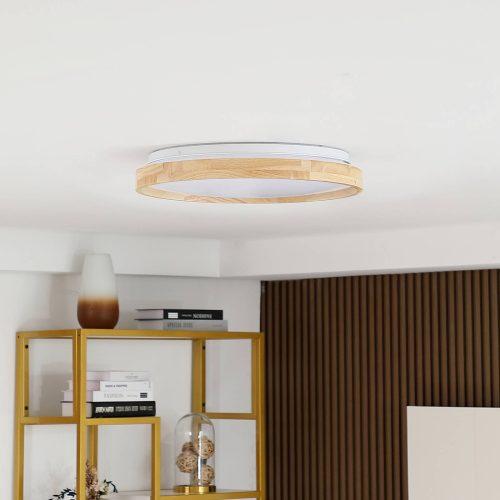 Lindby Smart LED mennyezeti lámpa Mirren fa Ø49