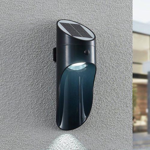 Lindby Treloras LED szolár kültéri falilámpa+érz.