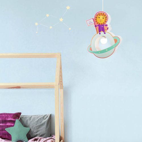 Little Astronauts oroszlános gyermekszobai függőlámpa