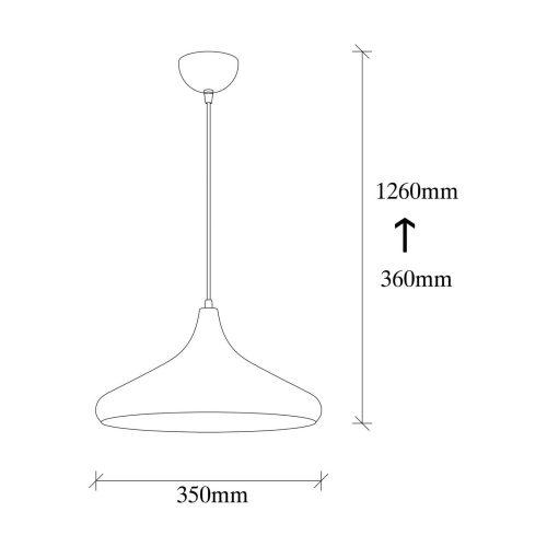 Lógó világítás Berceste 208-S Ø35cm arany